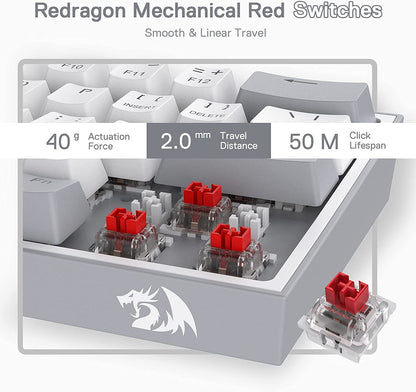K617 Wired 60% Compact Hot-Swap RGB Mechanical Gaming Keyboard